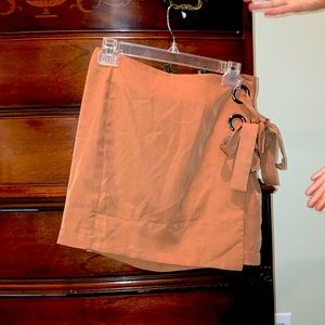 Tan Wrap Skirt